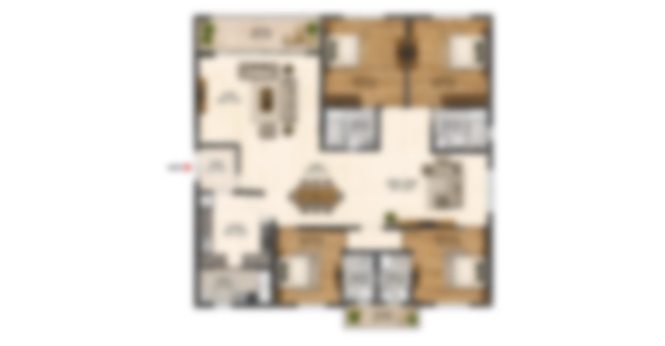 Sheth Thane 4 BHK Floor Plan